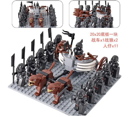Medieval Haradrim Mammoth Knights Orc War Elephant Lego Set