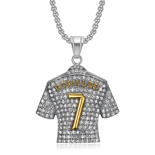 Ronaldo No.7 Jersey Football Necklaces