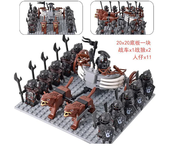 Medieval Haradrim Mammoth Knights Orc War Elephant Lego Set