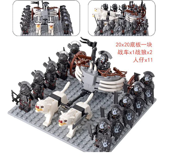 Medieval Haradrim Mammoth Knights Orc War Elephant Lego Set