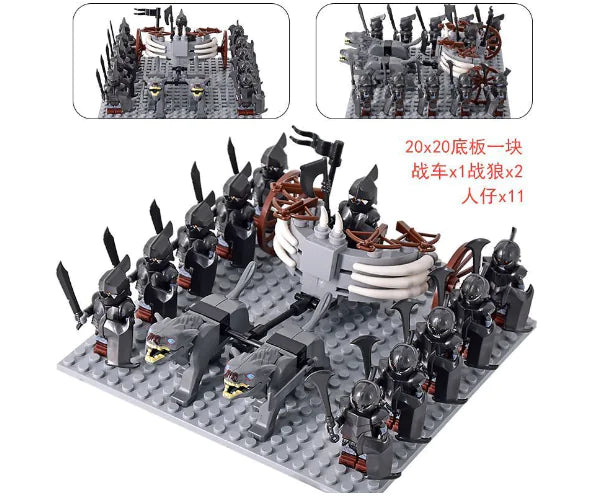 Medieval Haradrim Mammoth Knights Orc War Elephant Lego Set