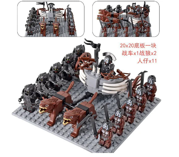 Medieval Haradrim Mammoth Knights Orc War Elephant Lego Set