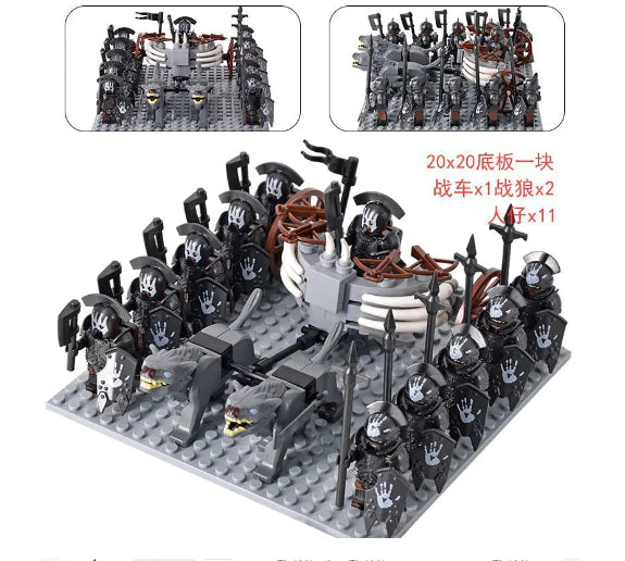 Medieval Haradrim Mammoth Knights Orc War Elephant Lego Set
