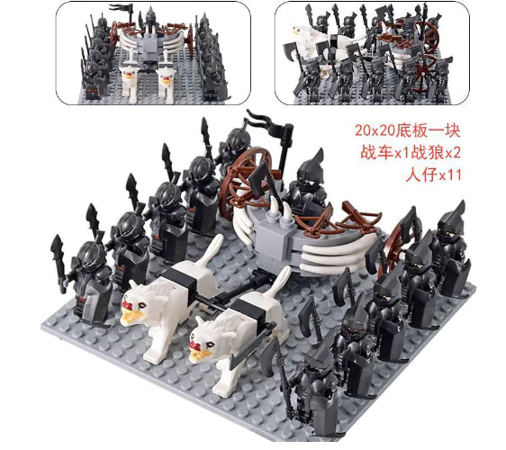 Medieval Haradrim Mammoth Knights Orc War Elephant Lego Set
